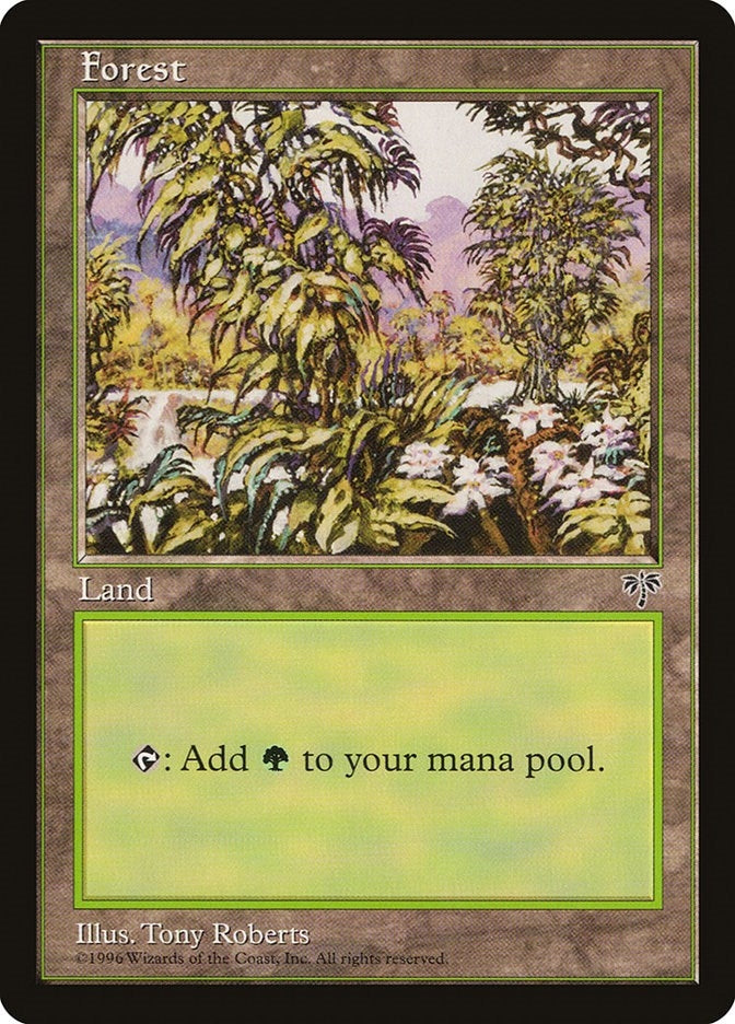 Image for Forest (White Flowers Right) [Mirage] - Magic: The Gathering