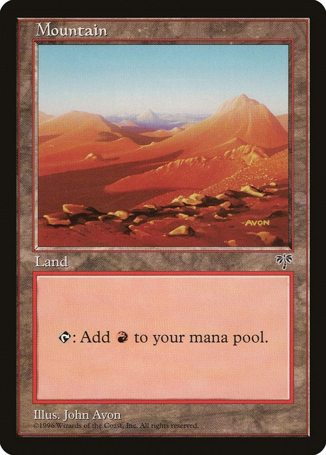 Image for Mountain (Orange) [Mirage] - Magic: The Gathering