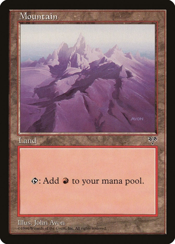 Image for Mountain (Purple) [Mirage] - Magic: The Gathering