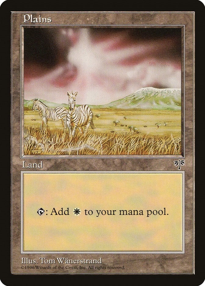 Image for Plains (Zebra) [Mirage] - Magic: The Gathering
