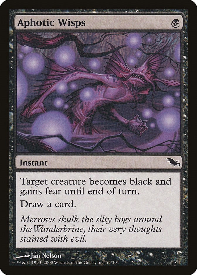 Image for Aphotic Wisps (55) [Shadowmoor] - Magic: The Gathering