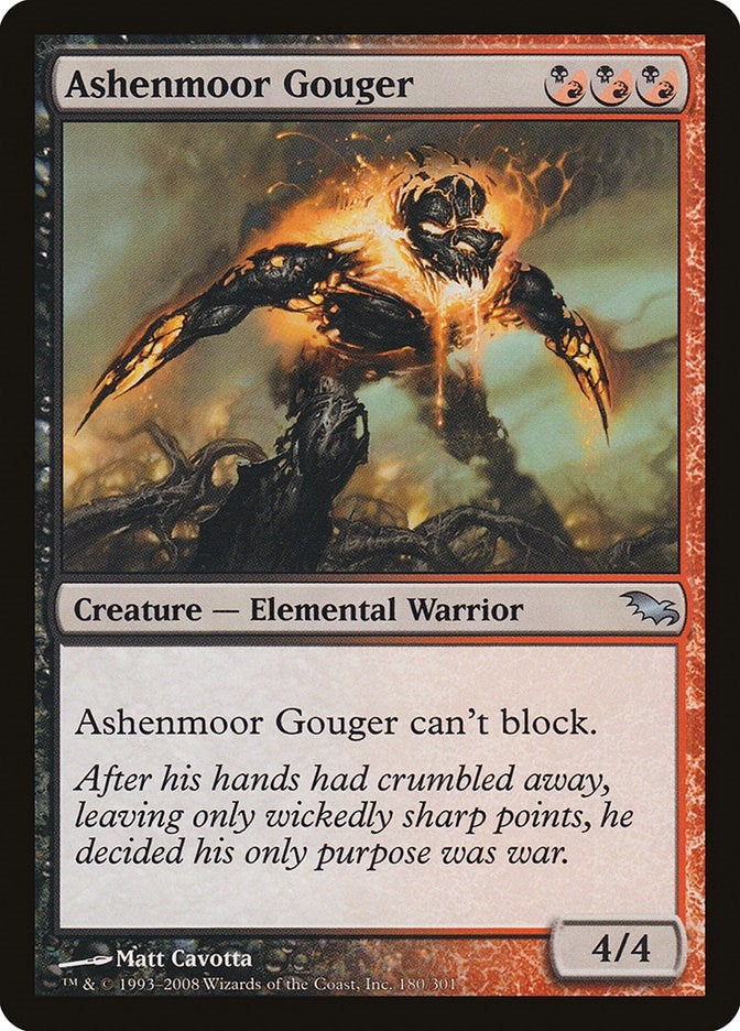 Image for Ashenmoor Gouger (180) [Shadowmoor] - Magic: The Gathering
