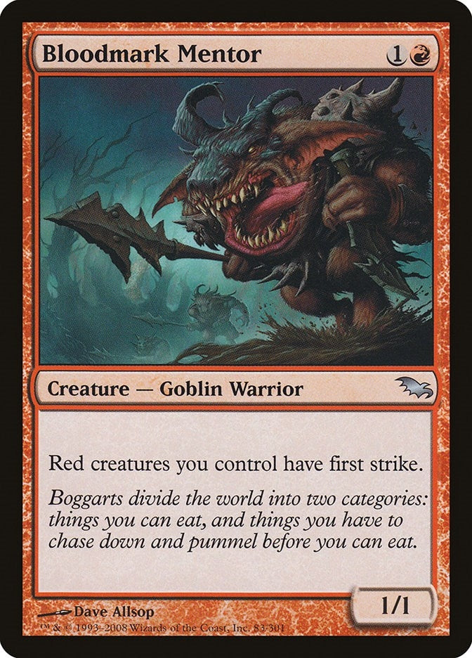 Image for Bloodmark Mentor (83) [Shadowmoor] - Magic: The Gathering