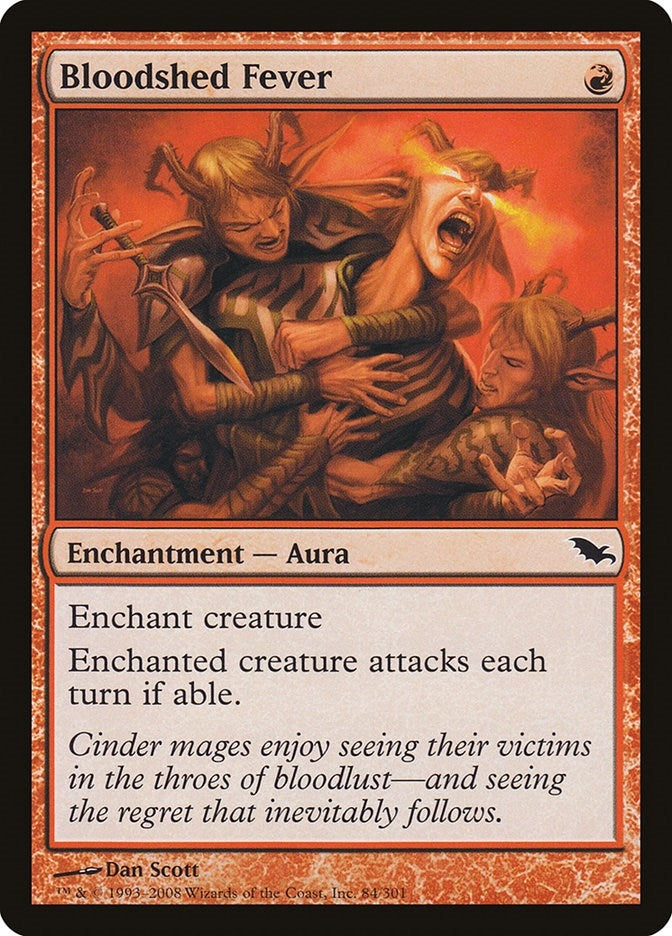 Image for Bloodshed Fever (84) [Shadowmoor] - Magic: The Gathering