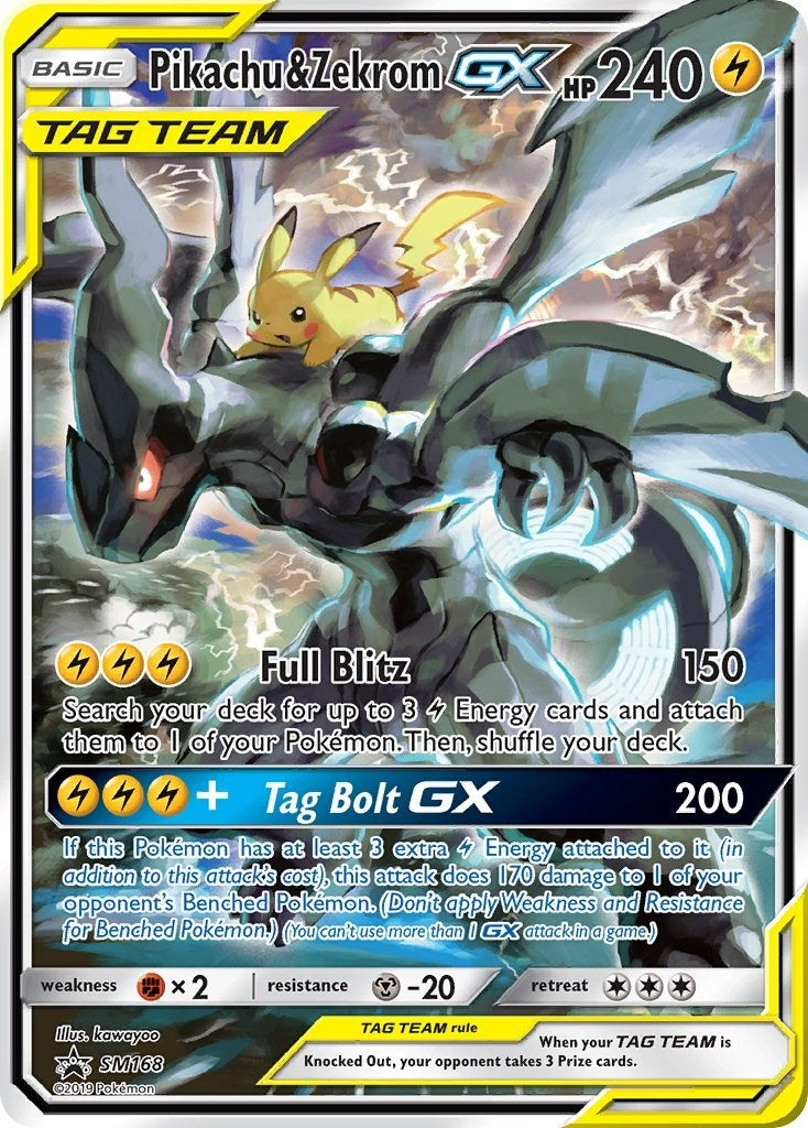 Image for Pikachu & Zekrom GX (SM168) [SM Promos] - Pokemon