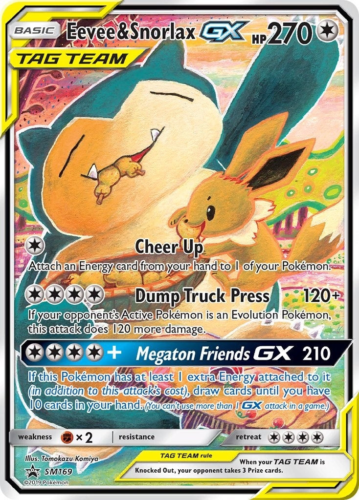 Image for Eevee & Snorlax GX - SM169 (SM169) [SM Promos] - Pokemon