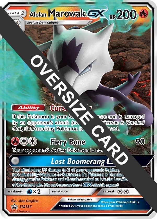 Image for Alolan Marowak GX - SM187 (SM187) [Jumbo Cards] - Pokemon