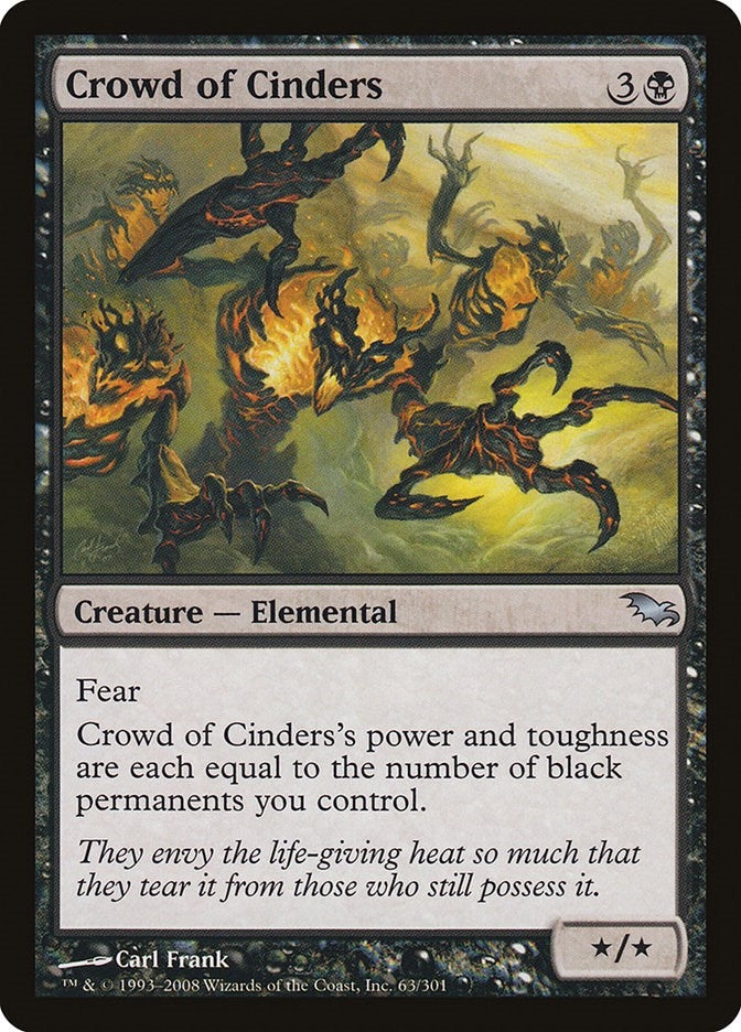 Image for Crowd of Cinders (63) [Shadowmoor] - Magic: The Gathering
