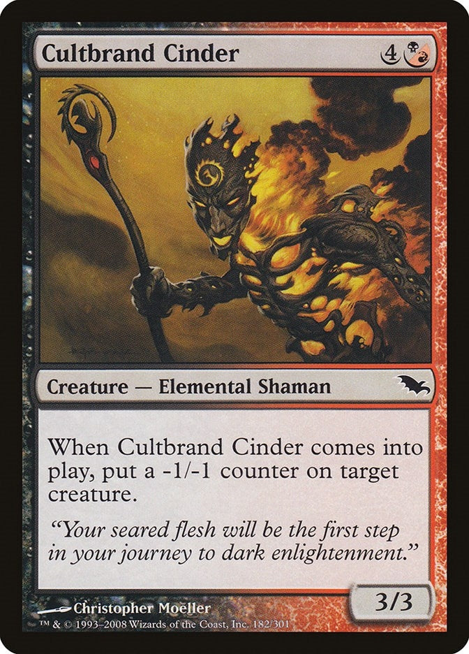 Image for Cultbrand Cinder (182) [Shadowmoor] - Magic: The Gathering