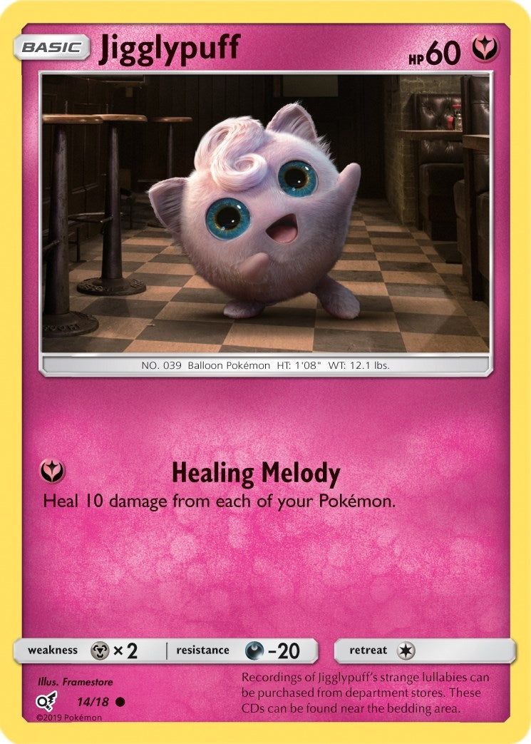 Image for Jigglypuff (Holo Common) (14/18) [Detective Pikachu] - Pokemon