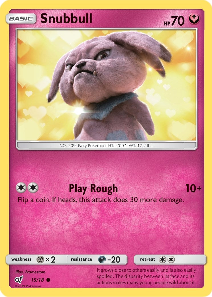 Image for Snubbull (Holo Common) (15/18) [Detective Pikachu] - Pokemon