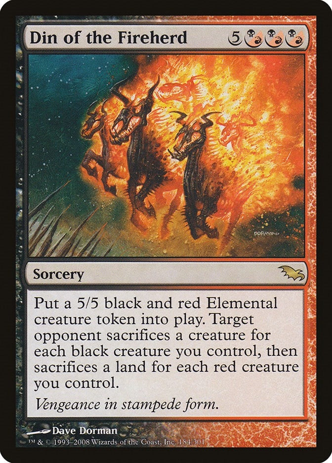 Image for Din of the Fireherd (184) [Shadowmoor] - Magic: The Gathering