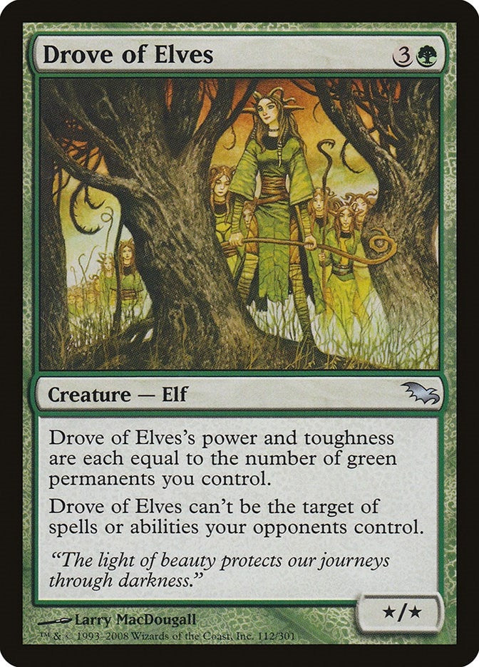 Image for Drove of Elves (112) [Shadowmoor] - Magic: The Gathering