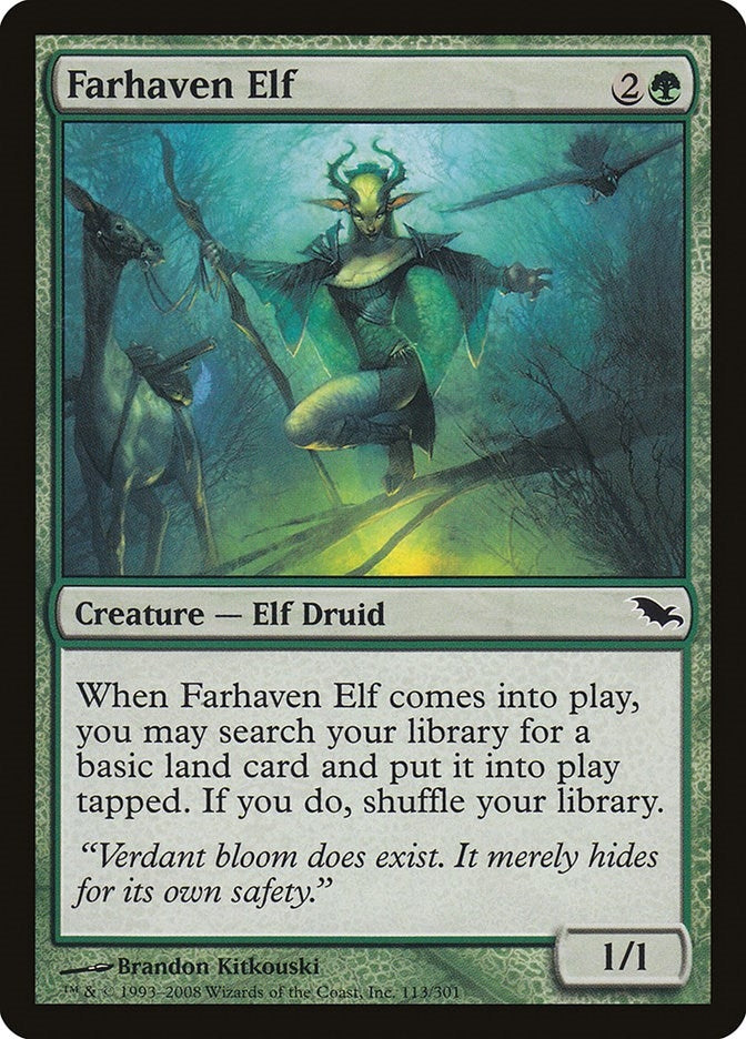 Image for Farhaven Elf (113) [Shadowmoor] - Magic: The Gathering