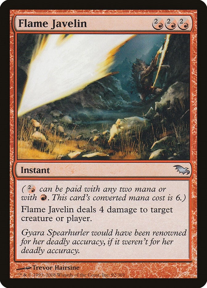 Image for Flame Javelin (92) [Shadowmoor] - Magic: The Gathering