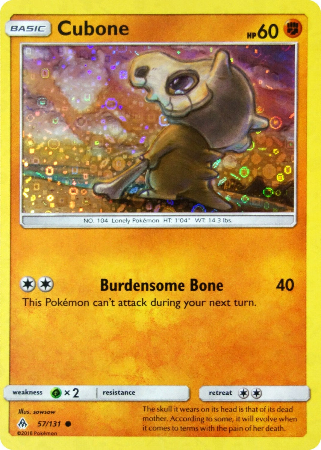Image for Cubone - 57/131 (General Mills Promo) (057/131) [Miscellaneous Cards & Products] - Pokemon