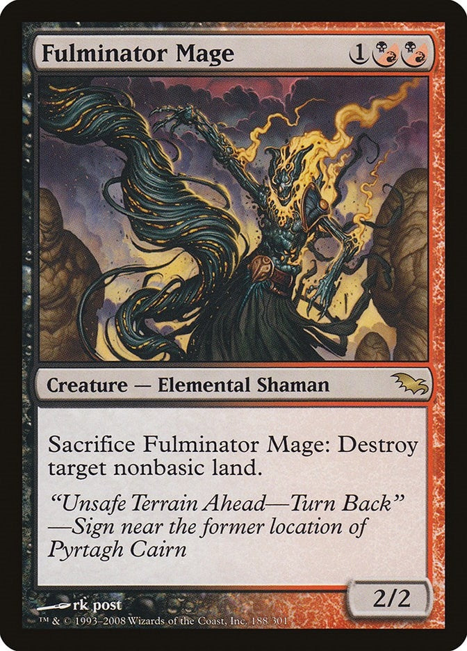 Image for Fulminator Mage (188) [Shadowmoor] - Magic: The Gathering