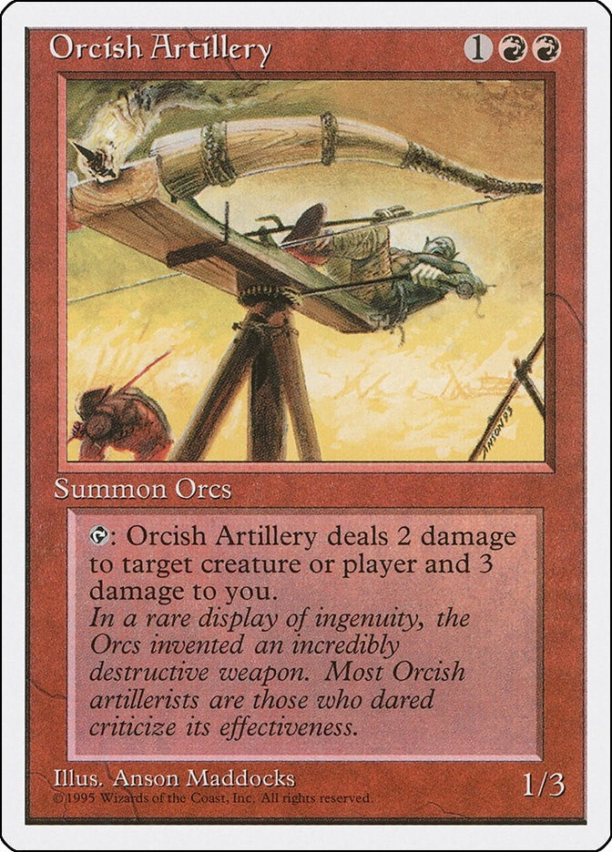 Image for Orcish Artillery [Fourth Edition] - Magic: The Gathering