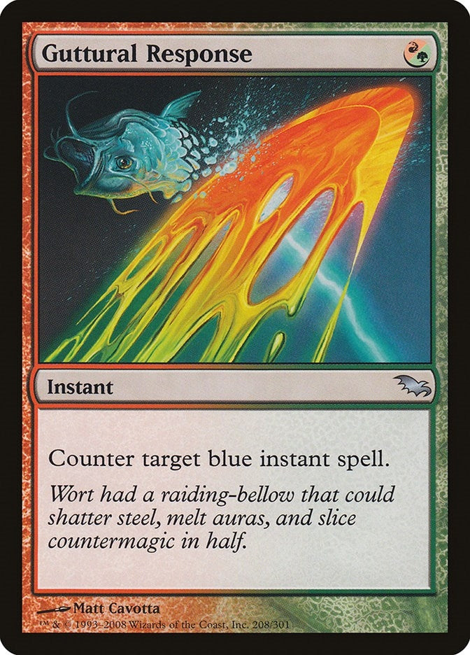 Image for Guttural Response (208) [Shadowmoor] - Magic: The Gathering