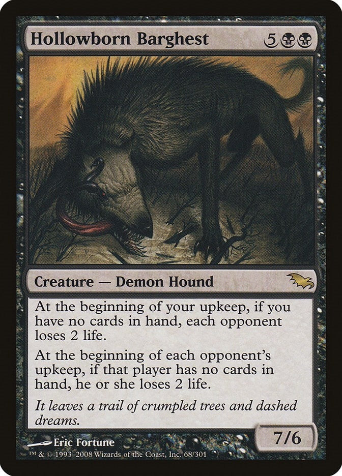 Image for Hollowborn Barghest (68) [Shadowmoor] - Magic: The Gathering