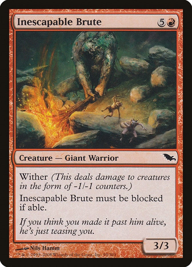 Image for Inescapable Brute (95) [Shadowmoor] - Magic: The Gathering