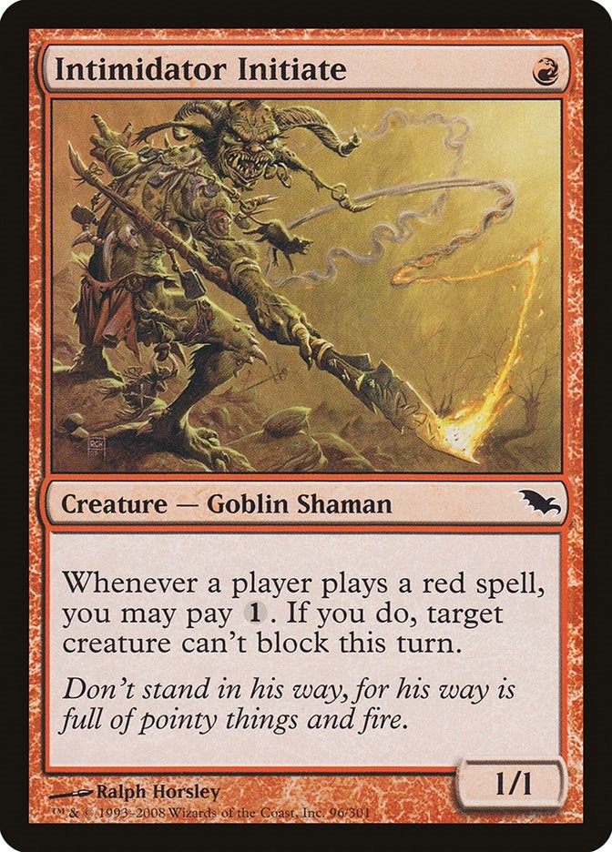 Image for Intimidator Initiate (96) [Shadowmoor] - Magic: The Gathering