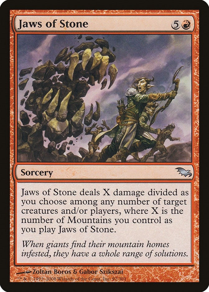 Image for Jaws of Stone (97) [Shadowmoor] - Magic: The Gathering