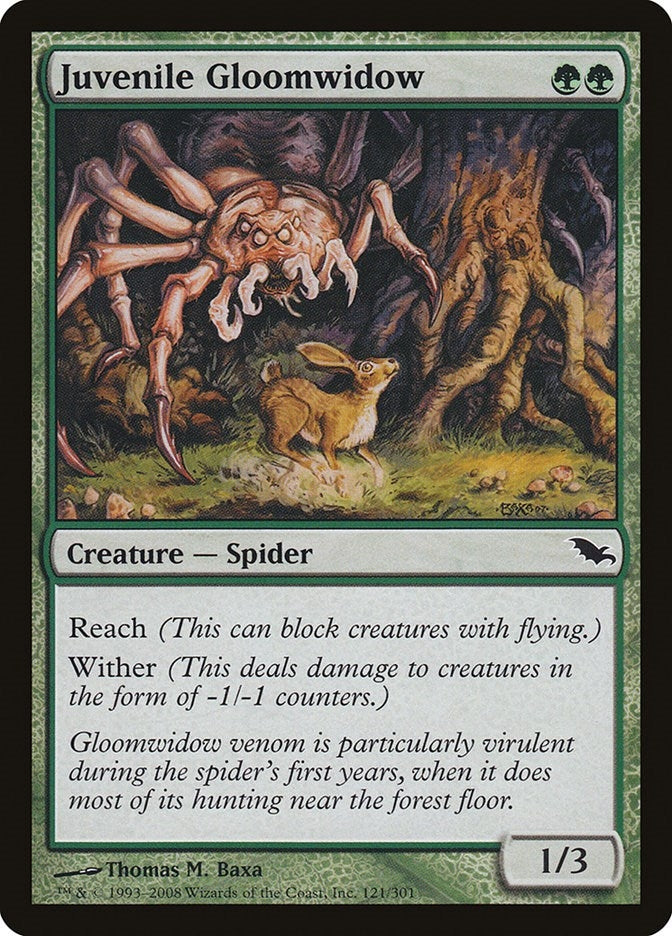 Image for Juvenile Gloomwidow (121) [Shadowmoor] - Magic: The Gathering
