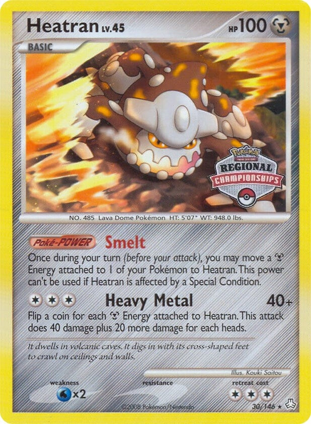 Image for Heatran - 30/146 (Regional Championships) (030/146) [League & Championship Cards] - Pokemon