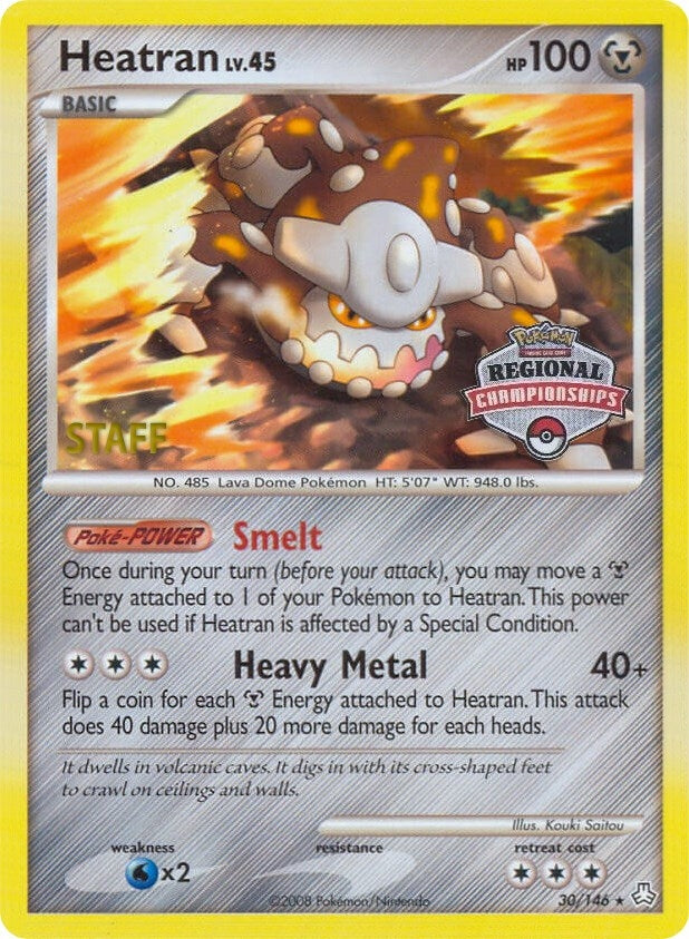 Image for Heatran - 30/146 (Regional Championships) [Staff] (030/146) [League & Championship Cards] - Pokemon