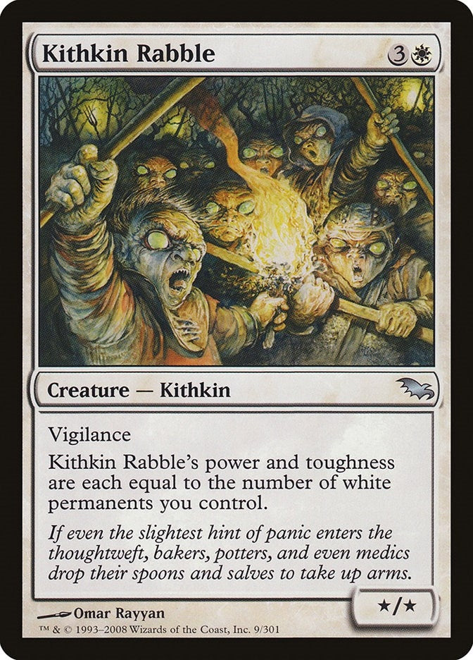 Image for Kithkin Rabble (9) [Shadowmoor] - Magic: The Gathering