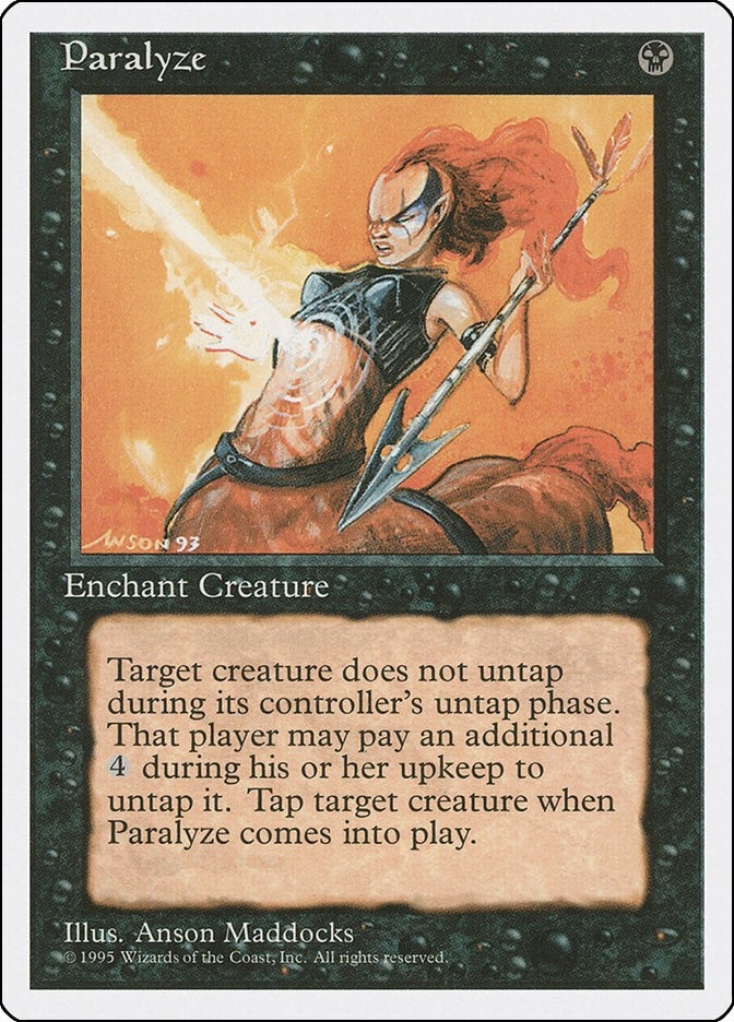 Image for Paralyze [Fourth Edition] - Magic: The Gathering