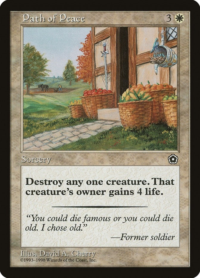 Image for Path of Peace [Portal Second Age] - Magic: The Gathering