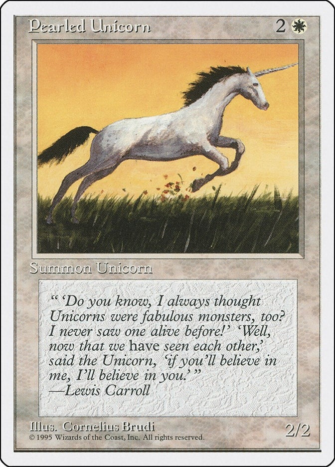Image for Pearled Unicorn [Fourth Edition] - Magic: The Gathering