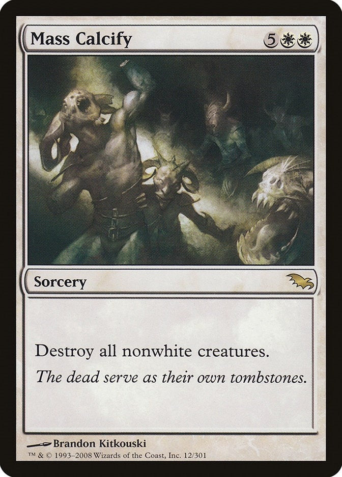 Image for Mass Calcify (12) [Shadowmoor] - Magic: The Gathering