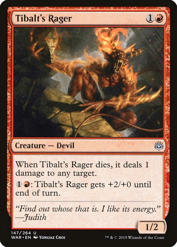 Image for Tibalt's Rager (147) [War of the Spark] - Magic: The Gathering