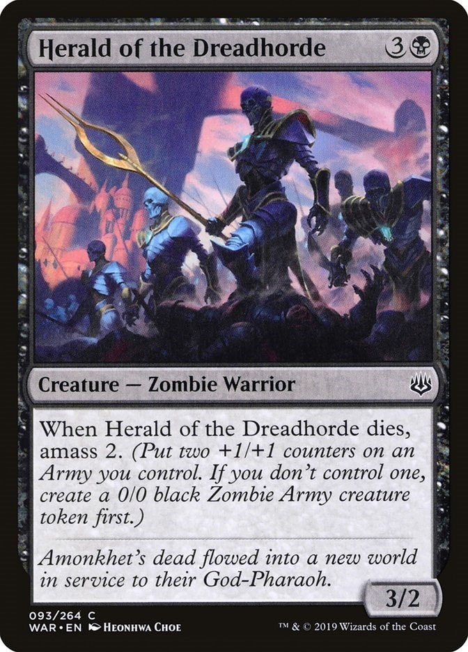Image for Herald of the Dreadhorde (93) [War of the Spark] - Magic: The Gathering