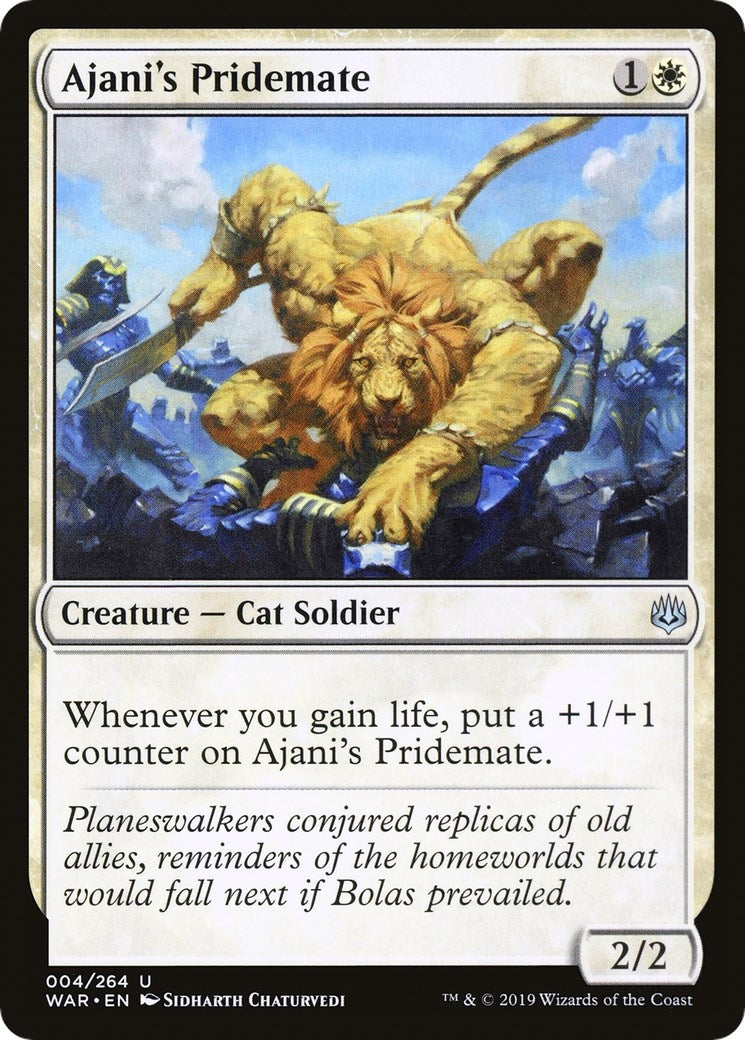 Image for Ajani's Pridemate (4) [War of the Spark] - Magic: The Gathering