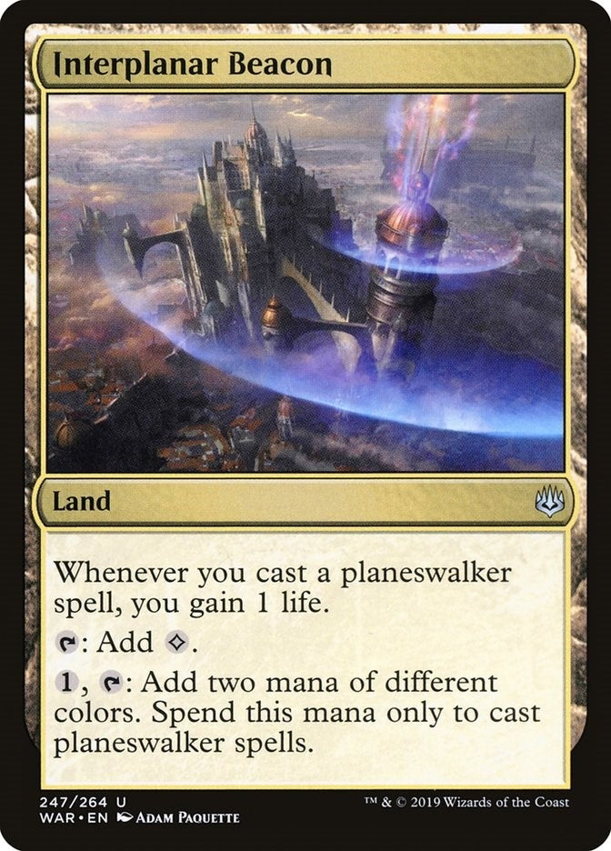 Image for Interplanar Beacon (247) [War of the Spark] - Magic: The Gathering