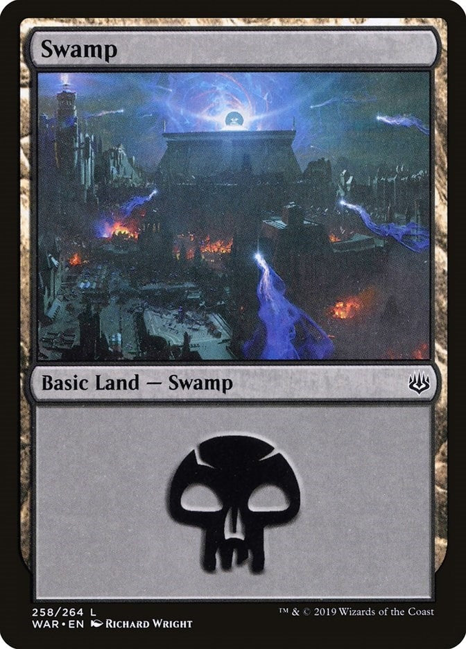 Image for Swamp (258) (258) [War of the Spark] - Magic: The Gathering