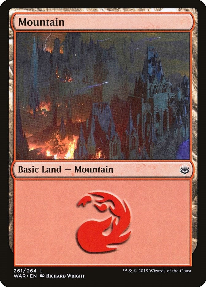 Image for Mountain (261) (261) [War of the Spark] - Magic: The Gathering