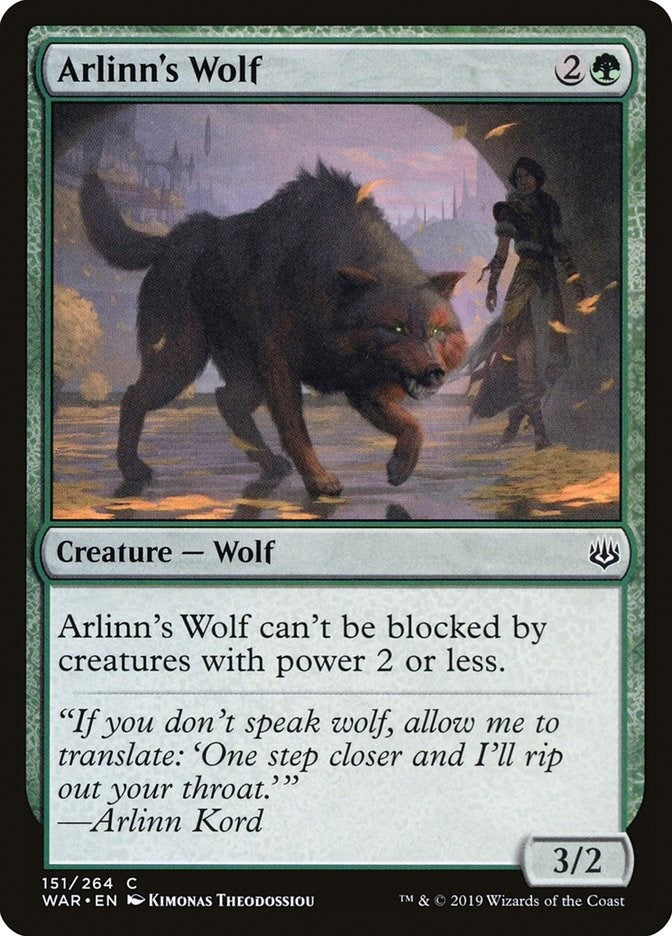 Image for Arlinn's Wolf (151) [War of the Spark] - Magic: The Gathering