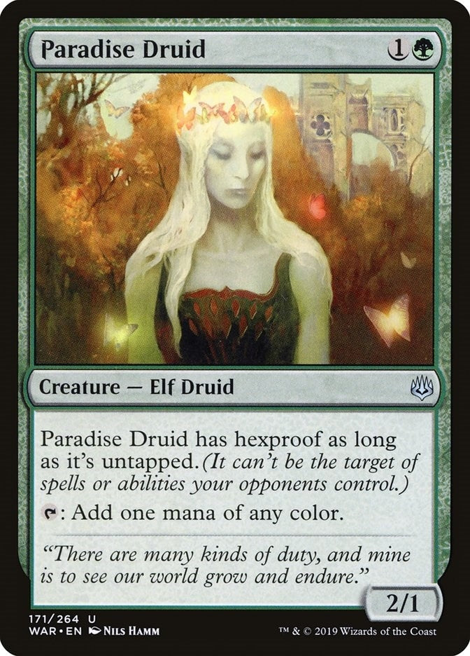 Image for Paradise Druid (171) [War of the Spark] - Magic: The Gathering