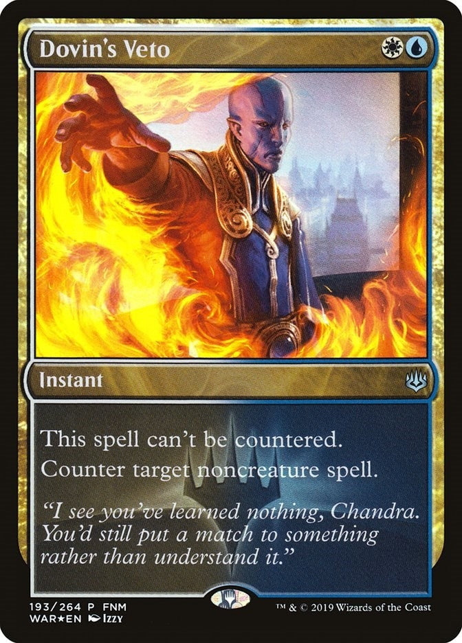 Image for Dovin's Veto (193) [FNM Promos] - Magic: The Gathering