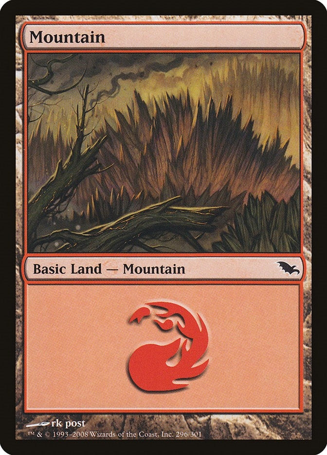 Image for Mountain (296) (296) [Shadowmoor] - Magic: The Gathering