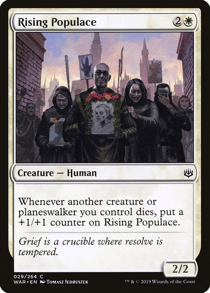 Image for Rising Populace (29) [War of the Spark] - Magic: The Gathering