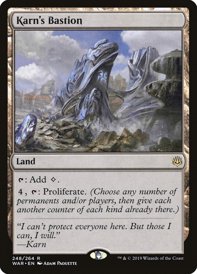 Image for Karn's Bastion (248) [War of the Spark] - Magic: The Gathering