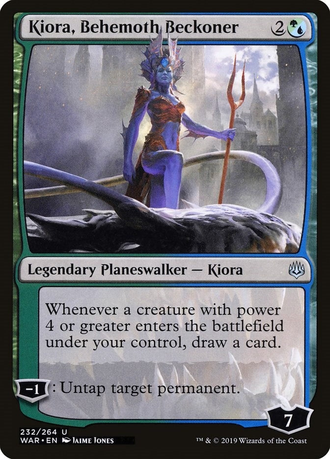 Image for Kiora, Behemoth Beckoner (232) [War of the Spark] - Magic: The Gathering