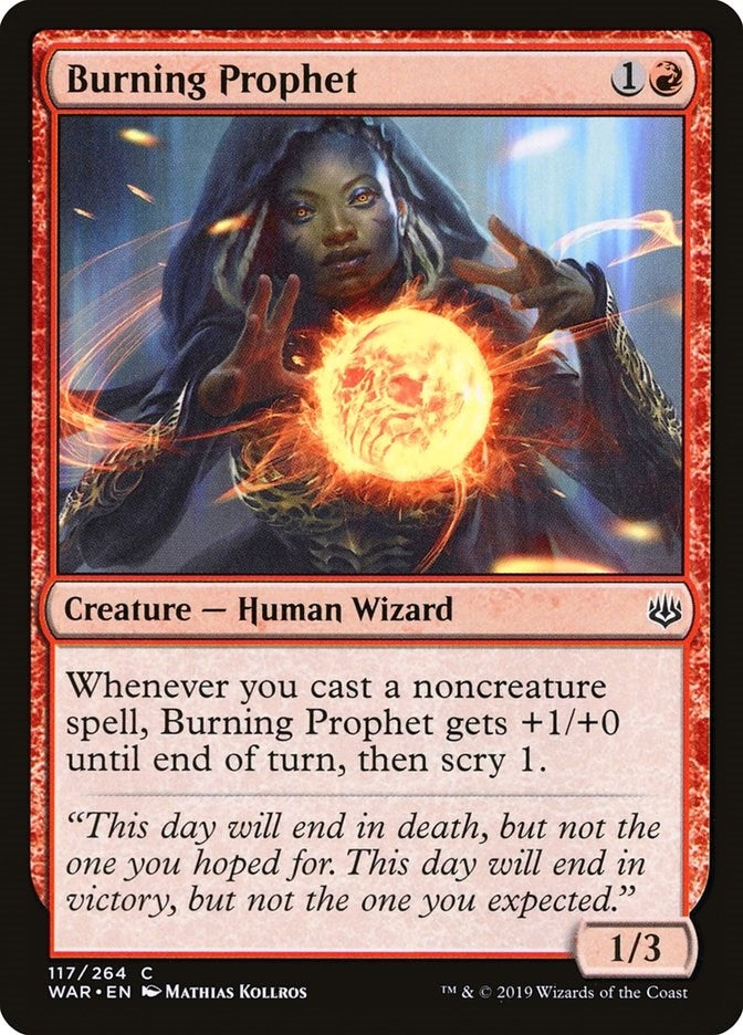 Image for Burning Prophet (117) [War of the Spark] - Magic: The Gathering