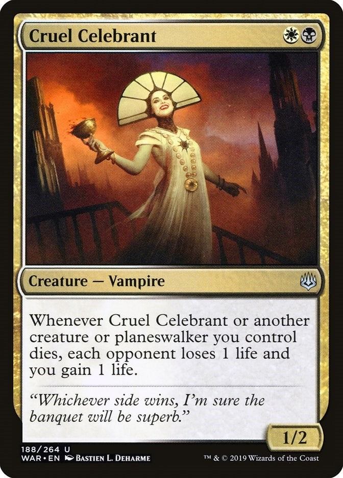 Image for Cruel Celebrant (188) [War of the Spark] - Magic: The Gathering